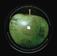THE BEATLES Let It Be Vinyl Record 7 Inch Apple 1970